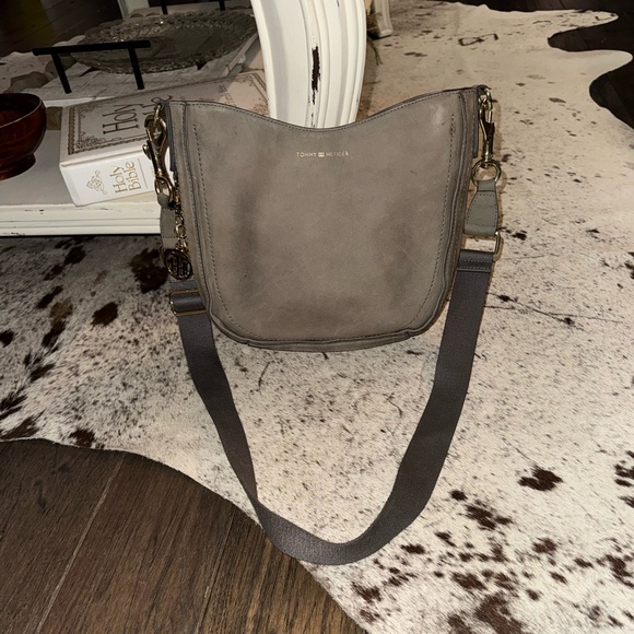 Tommy Hilfiger Handbags - Tommy Hilfiger Leather Saddle/Crossbody Bag